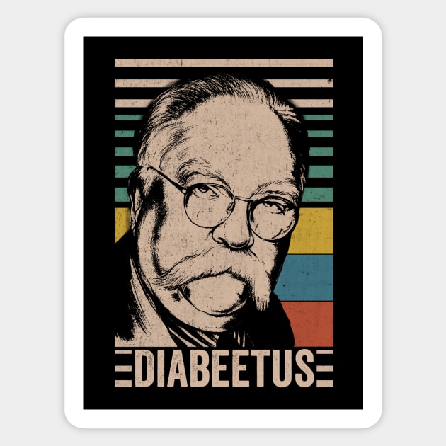 Diabeetus / Wilford Brimley - Vintage Style Design Sticker by LMW Art